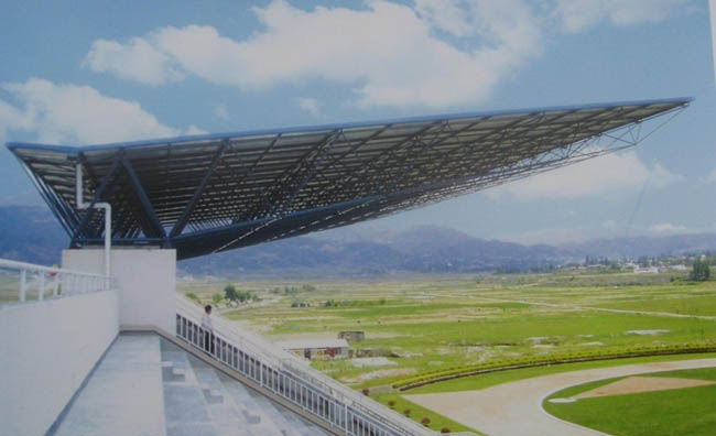 辽源体育场看台网架工程